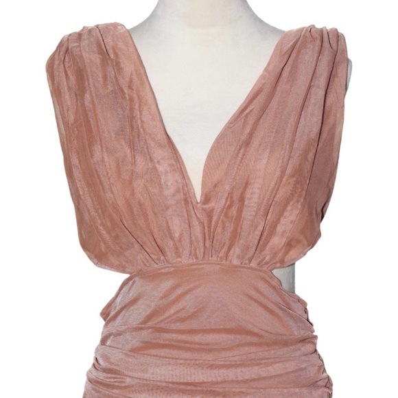 ALWAYS A SLAY THIS WAY LOW V NECK MIDI DRESS - Picture 3 of 6